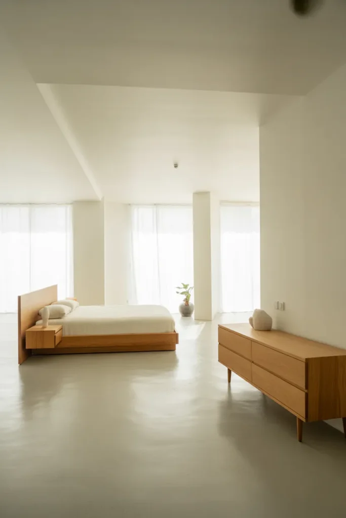 Bright Scandinavian Inspired Minimal Bedroom