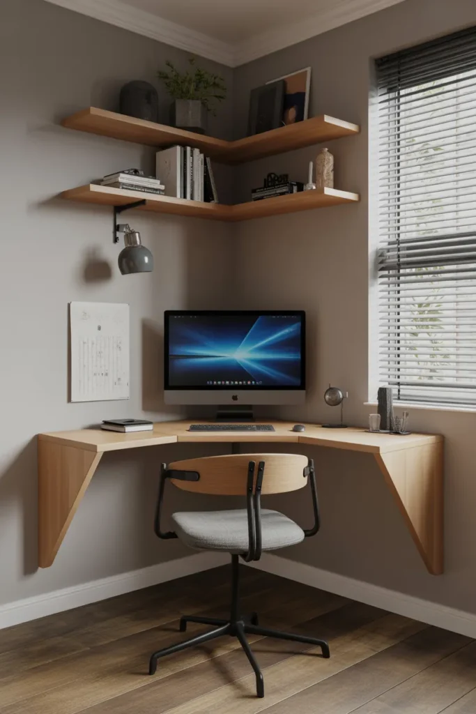 Corner Floating Desk