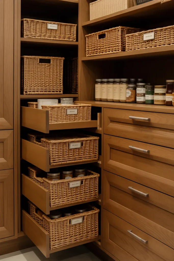 Corner Hidden Pantry Cabinet