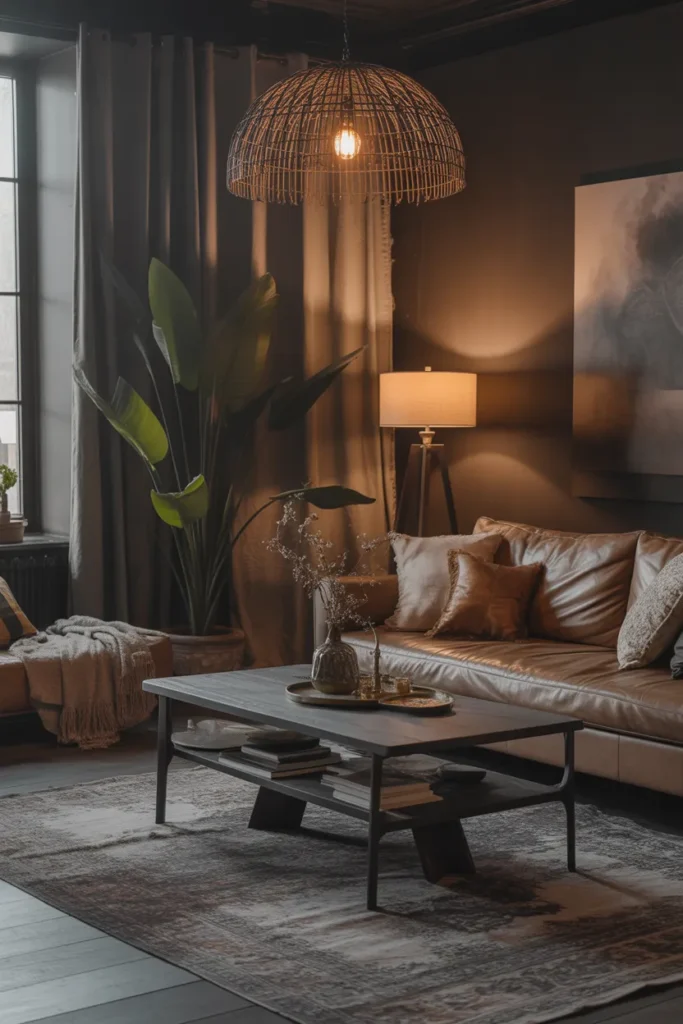 Dark Boho Living Room