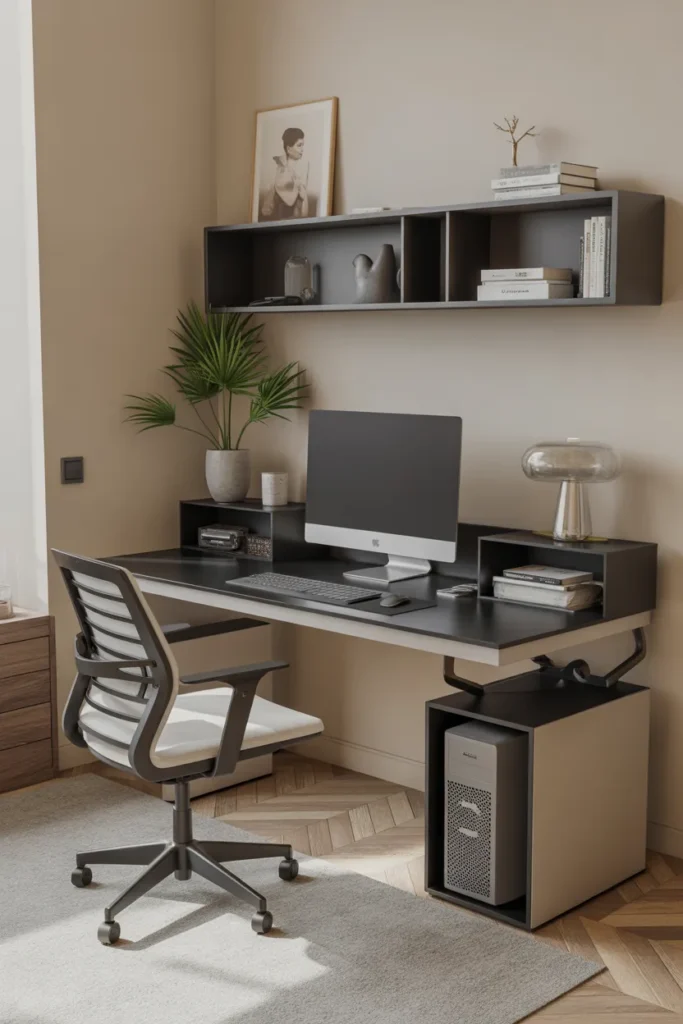 Desk with Cable Management System
