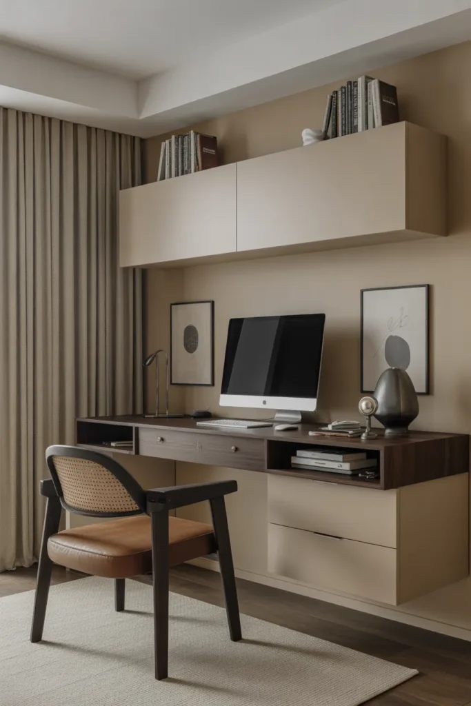 Floating Desk with Under Storage