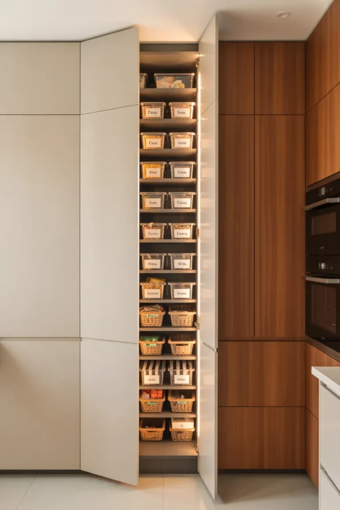 Floor to Ceiling Concealed Pantry