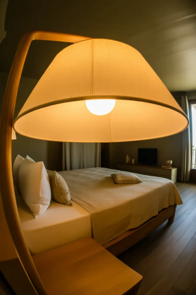 Lamp With Wide Shade