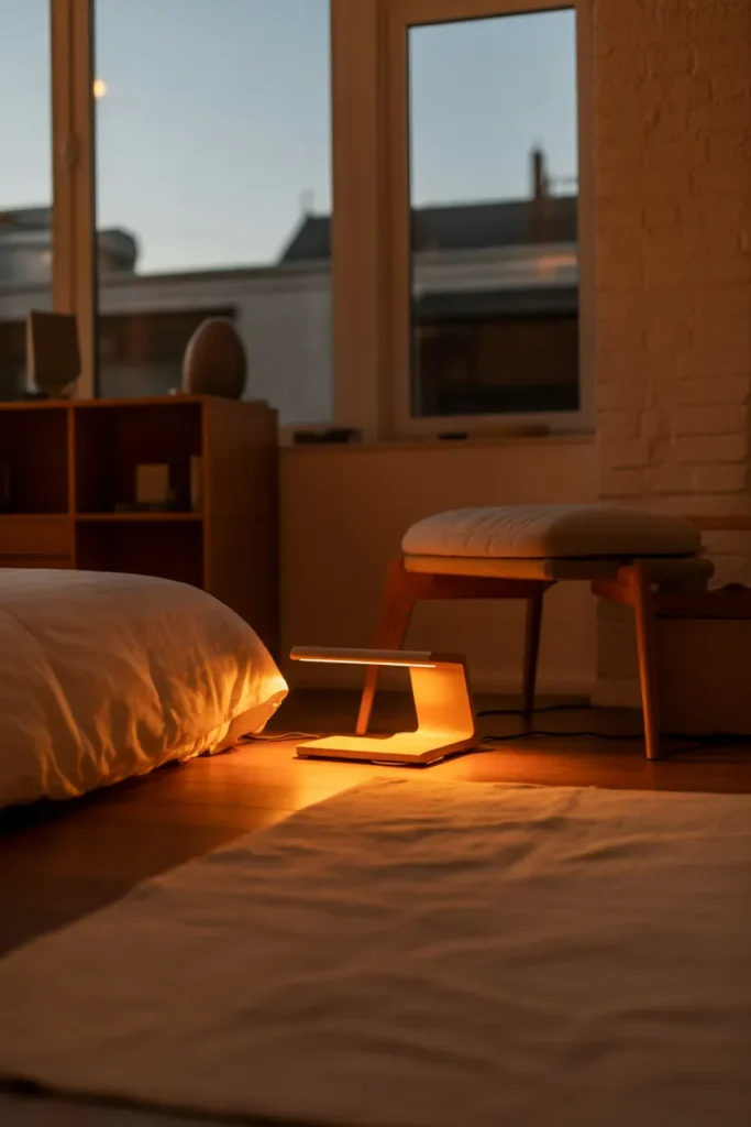 Low Height Bedside Lamp