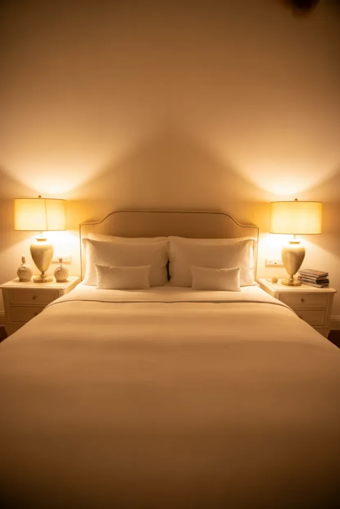 Matching Bedside Lamps Setup