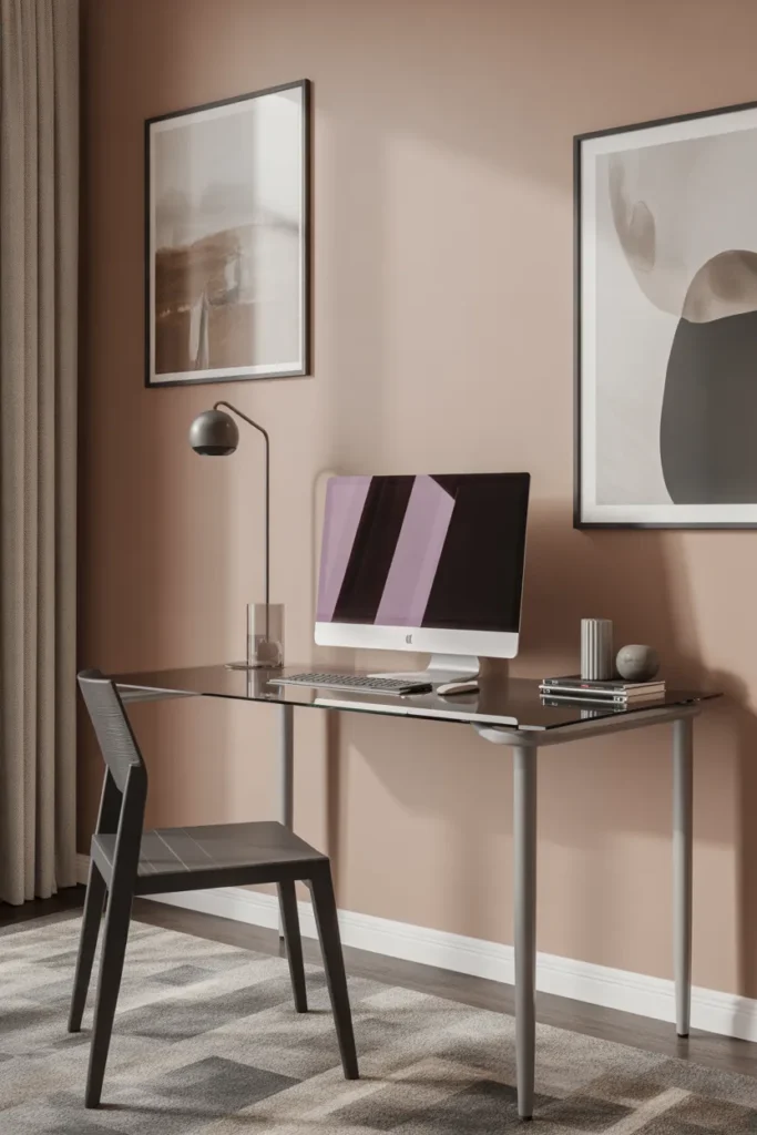 Modern Glass Top Desk