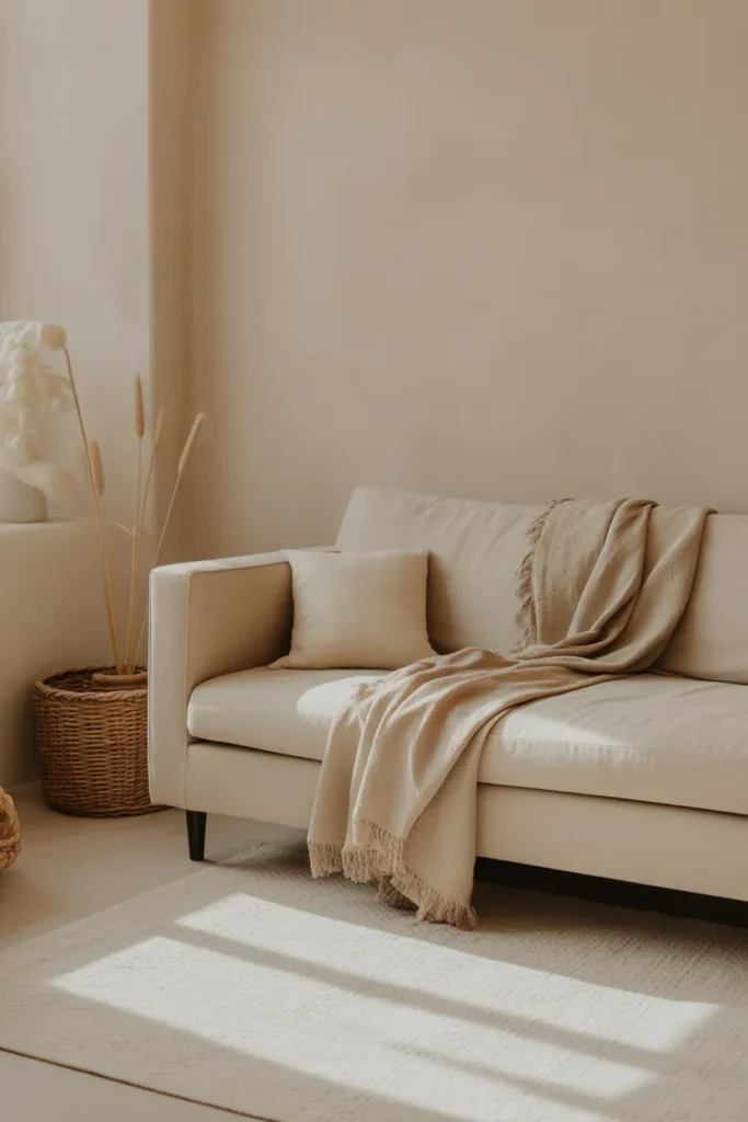 Neutral Boho Living Room