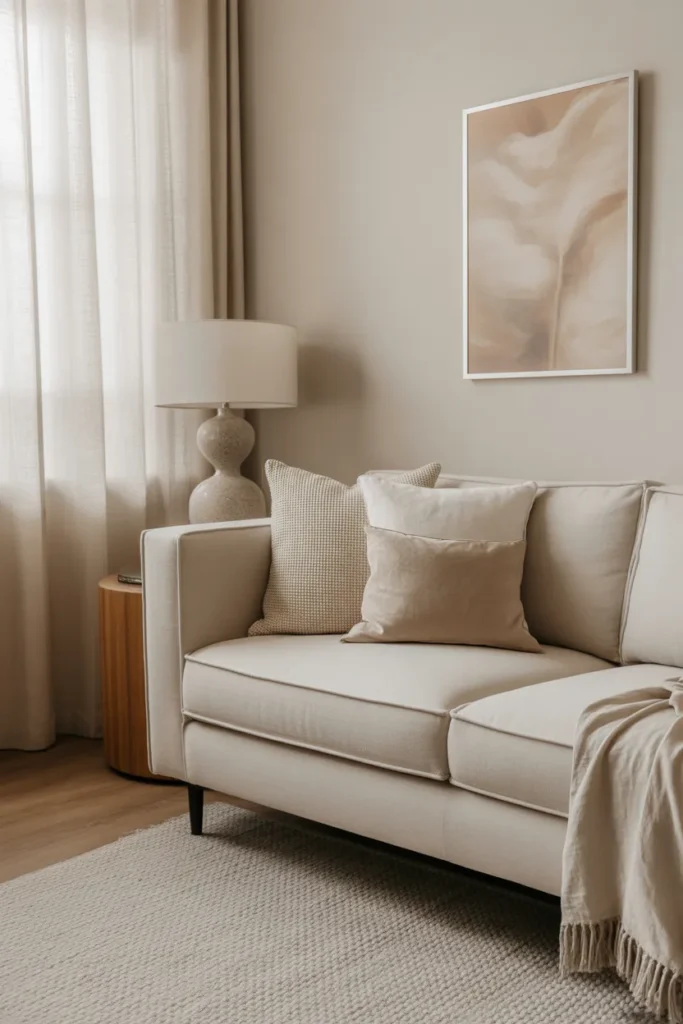 Neutral Textured Living Room