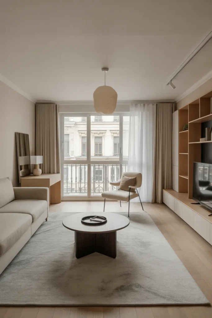 Open Layout Apartment Living Room