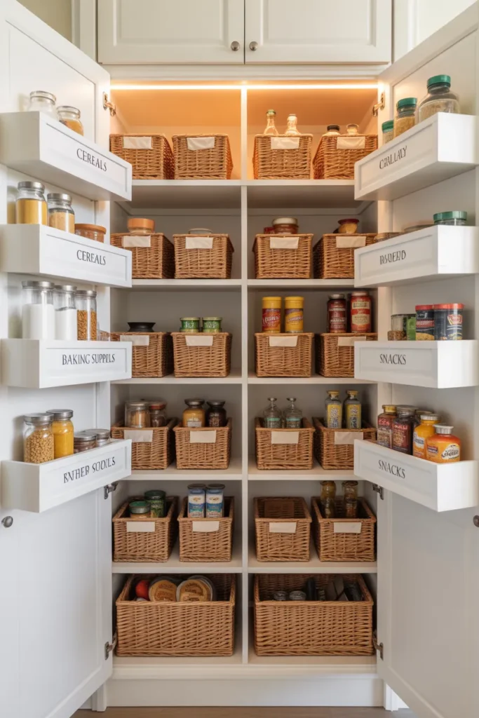 Pantry Cabinet With Basket Only Storage