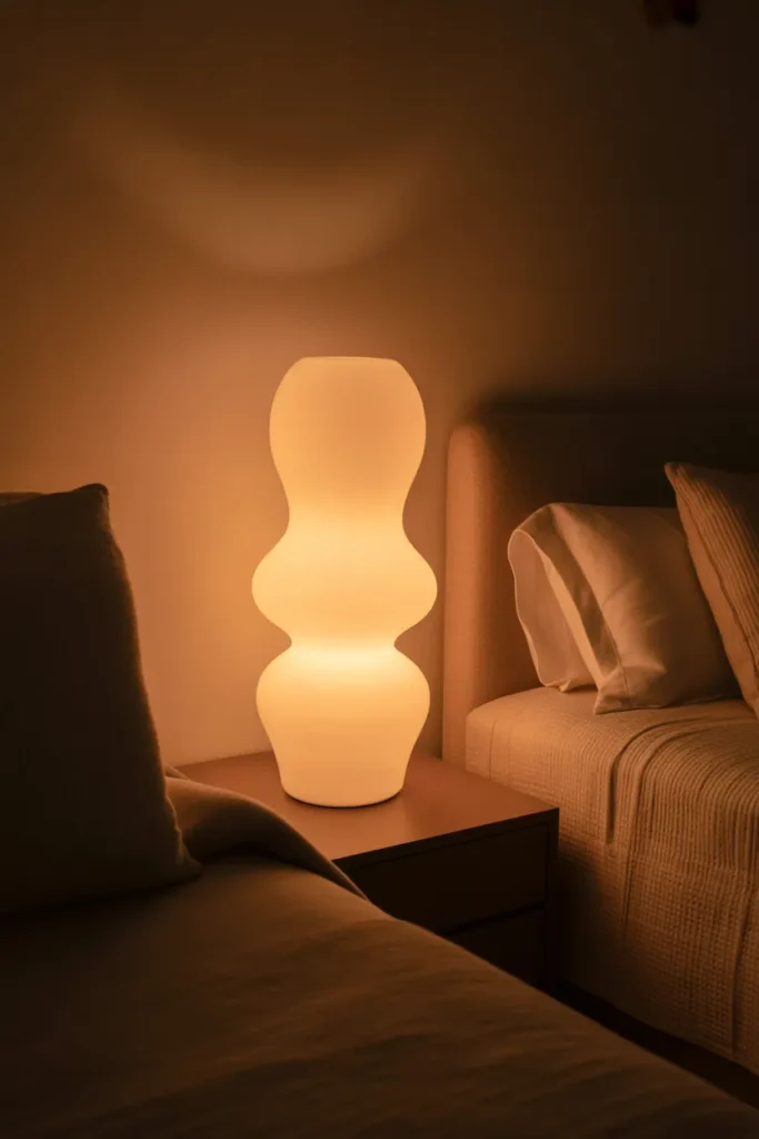 Rounded Base Bedroom Lamp