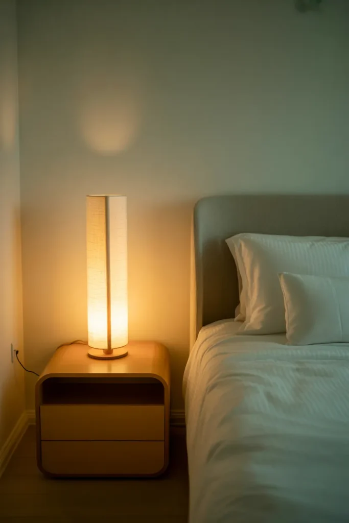 Slim Profile Nightstand Lamp