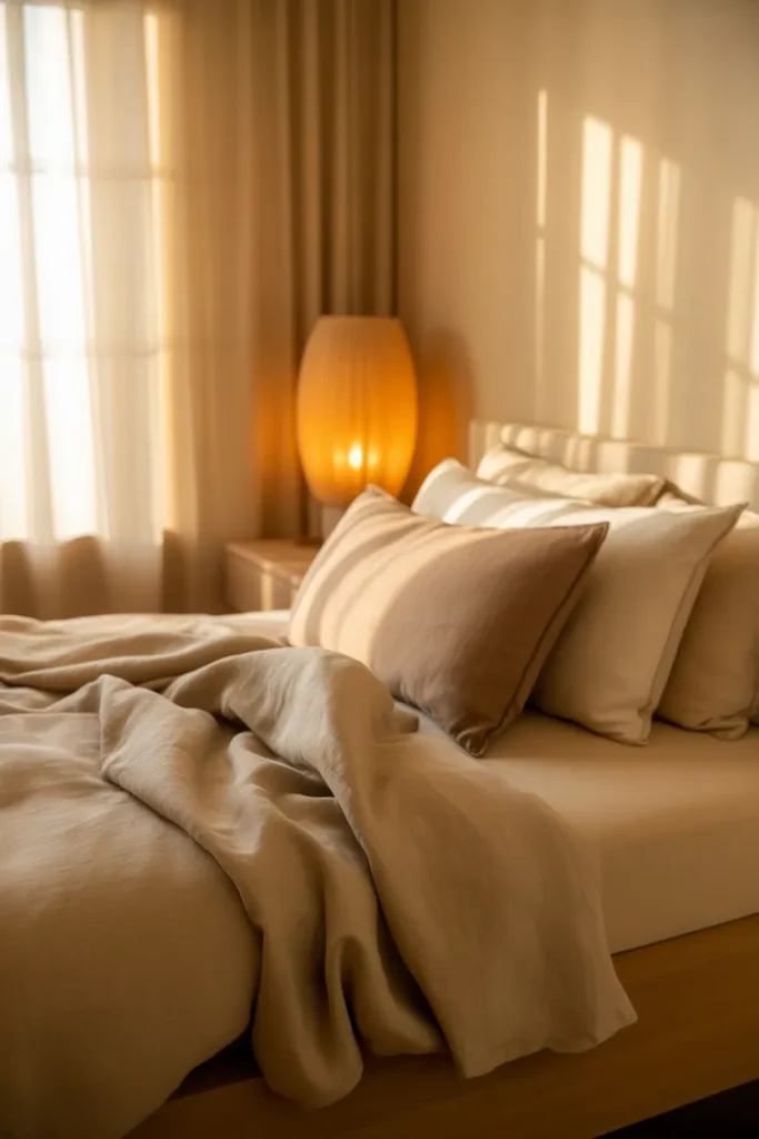 Soft Beige Bedside Lamp
