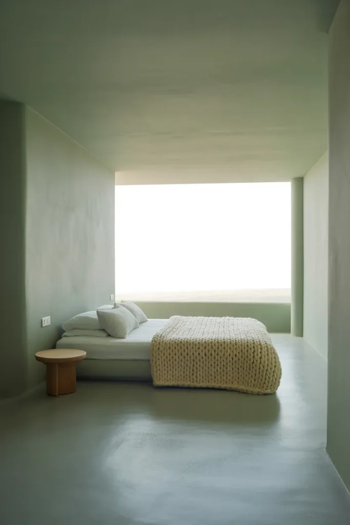 Soft Gray Neutral Minimal Bedroom