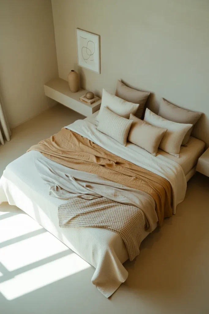 Soft Texture Minimal Bedroom
