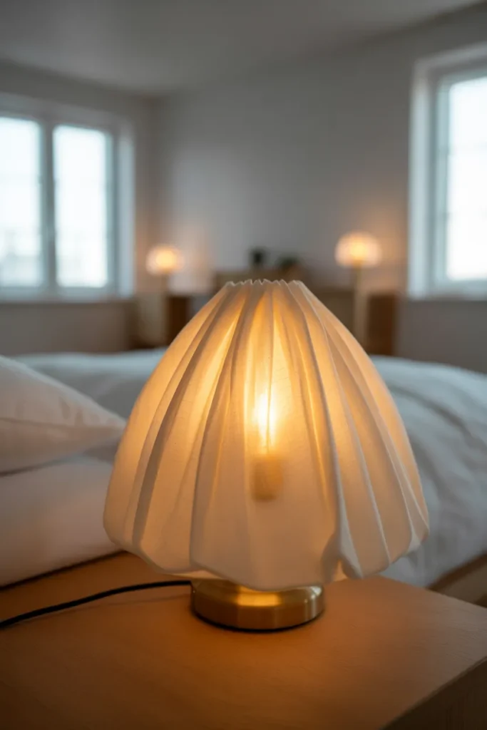 Soft White Bedroom Lamp