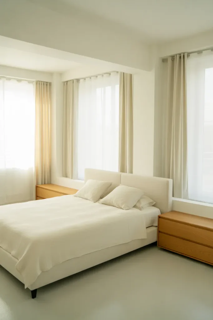 Soft White Calm Bedroom