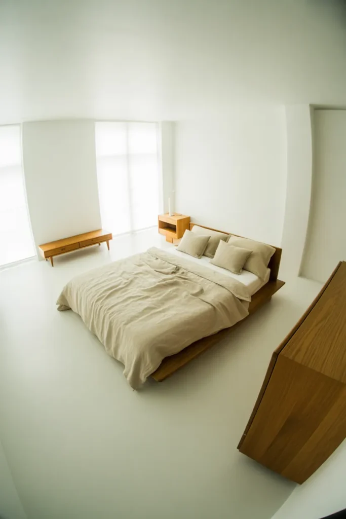 Soft White Linen Bedroom