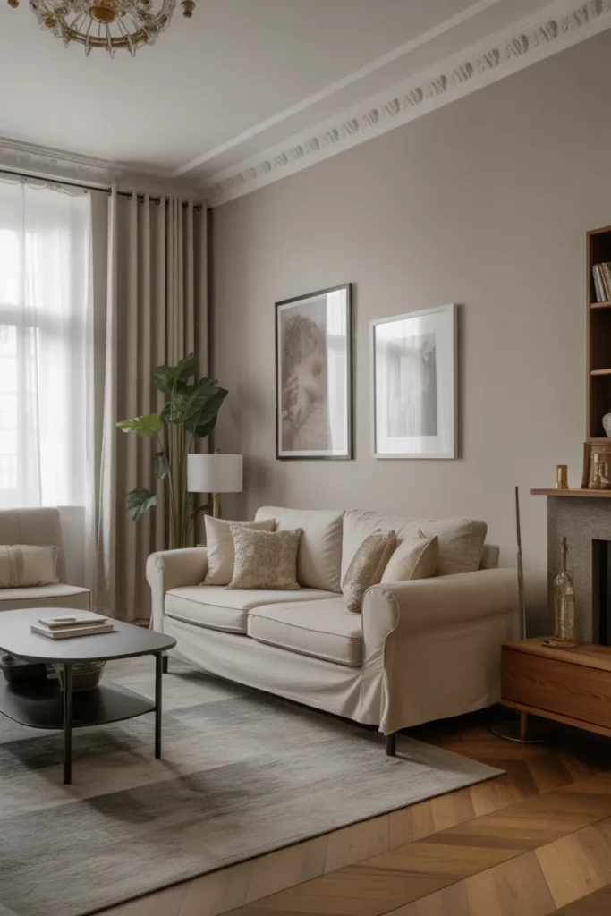 Timeless Small Apartment Living Room