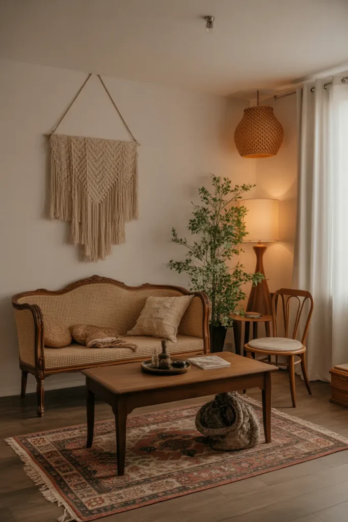 Vintage Boho Living Room