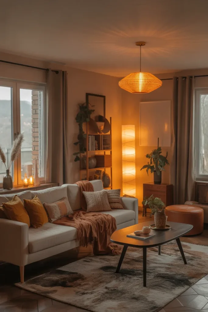Warm Boho Living Room