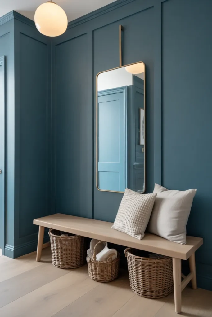 Cascades by Sherwin Williams in Entryway Makeovers