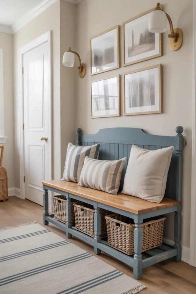 DIY Entryway Bench Makeover Ideas for Practical Style