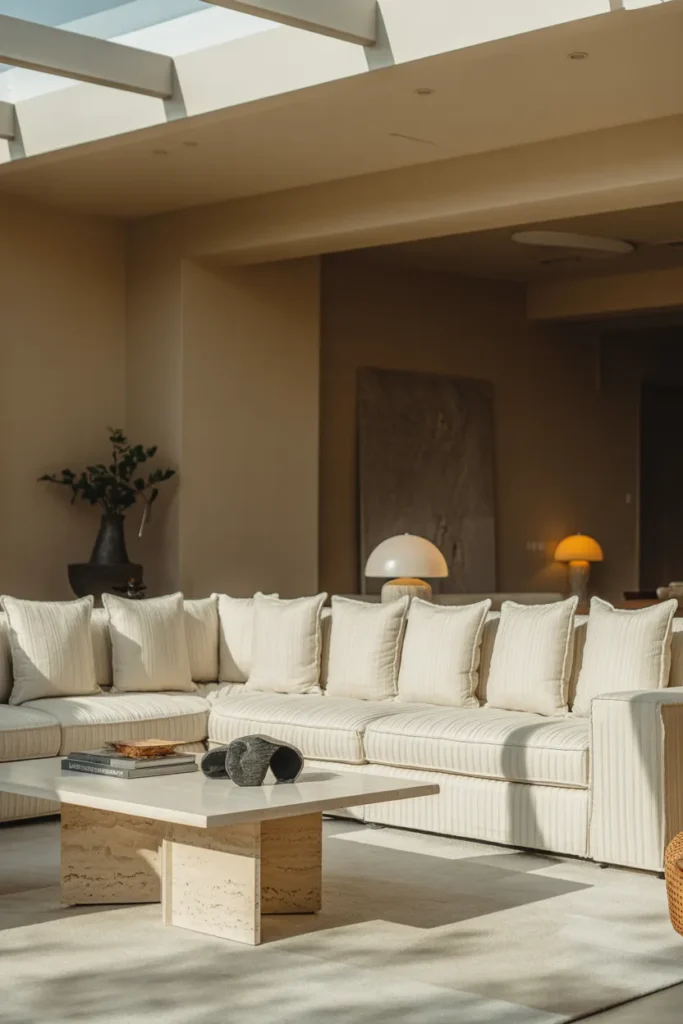 Pillow Back Italian Sectional