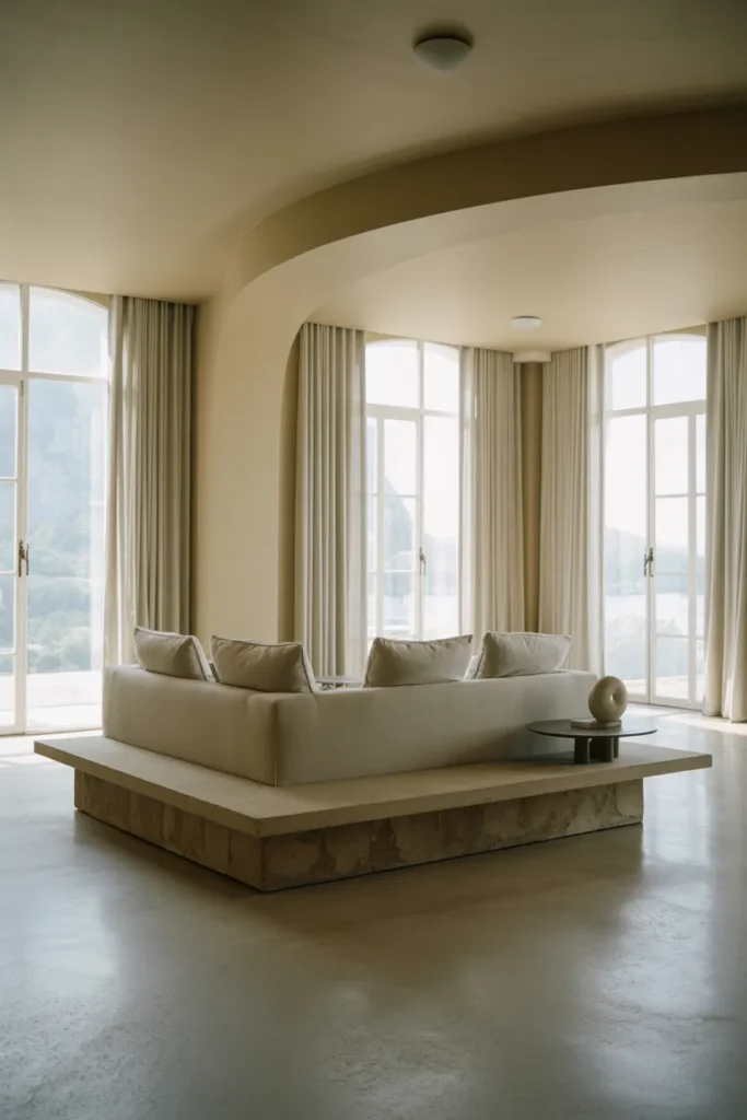 Stone Base Lounge Sofa