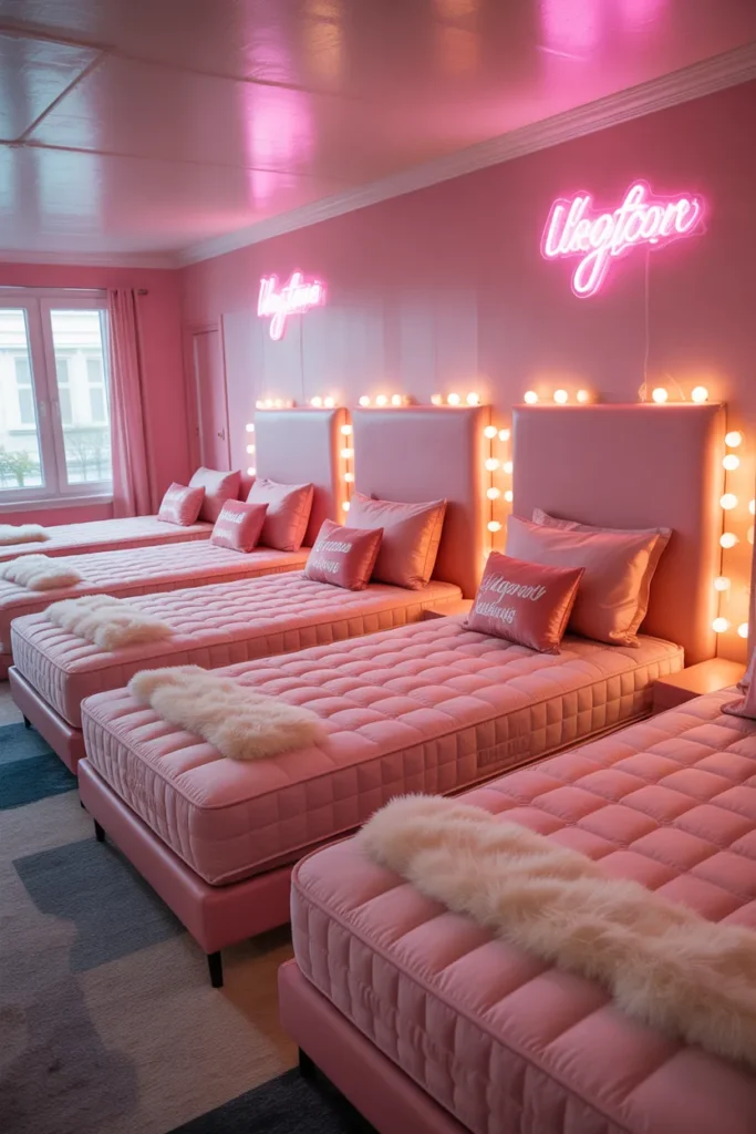 Pink Pajama Party Setup
