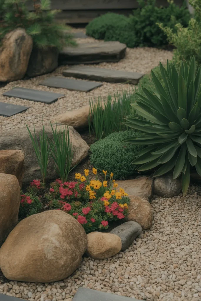 Rock and Flower Garden Ideas for Textured Landscapes